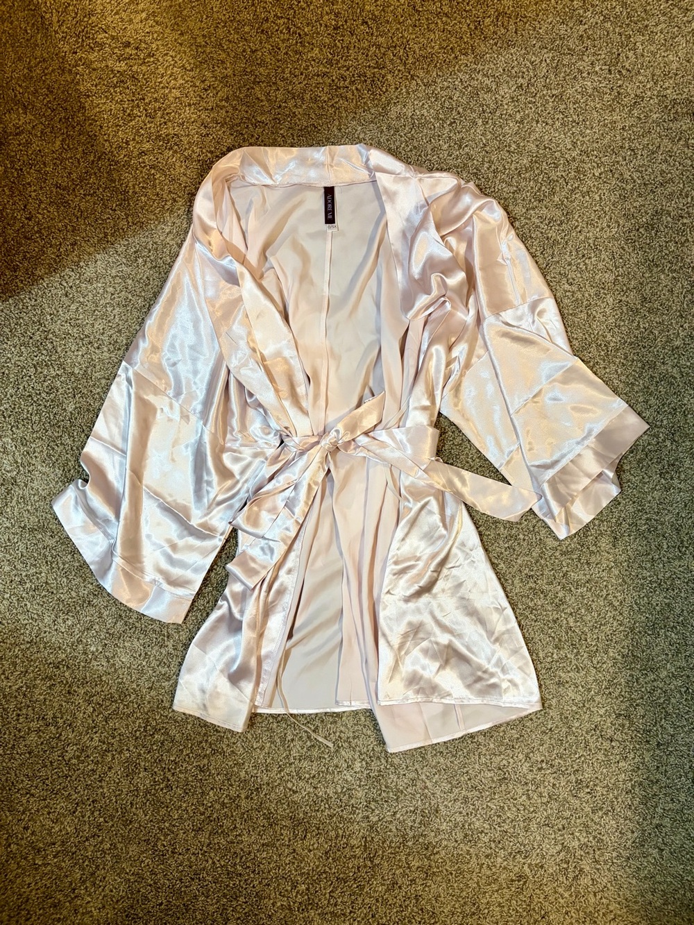 Adore Me Pale Pink Satin Robe